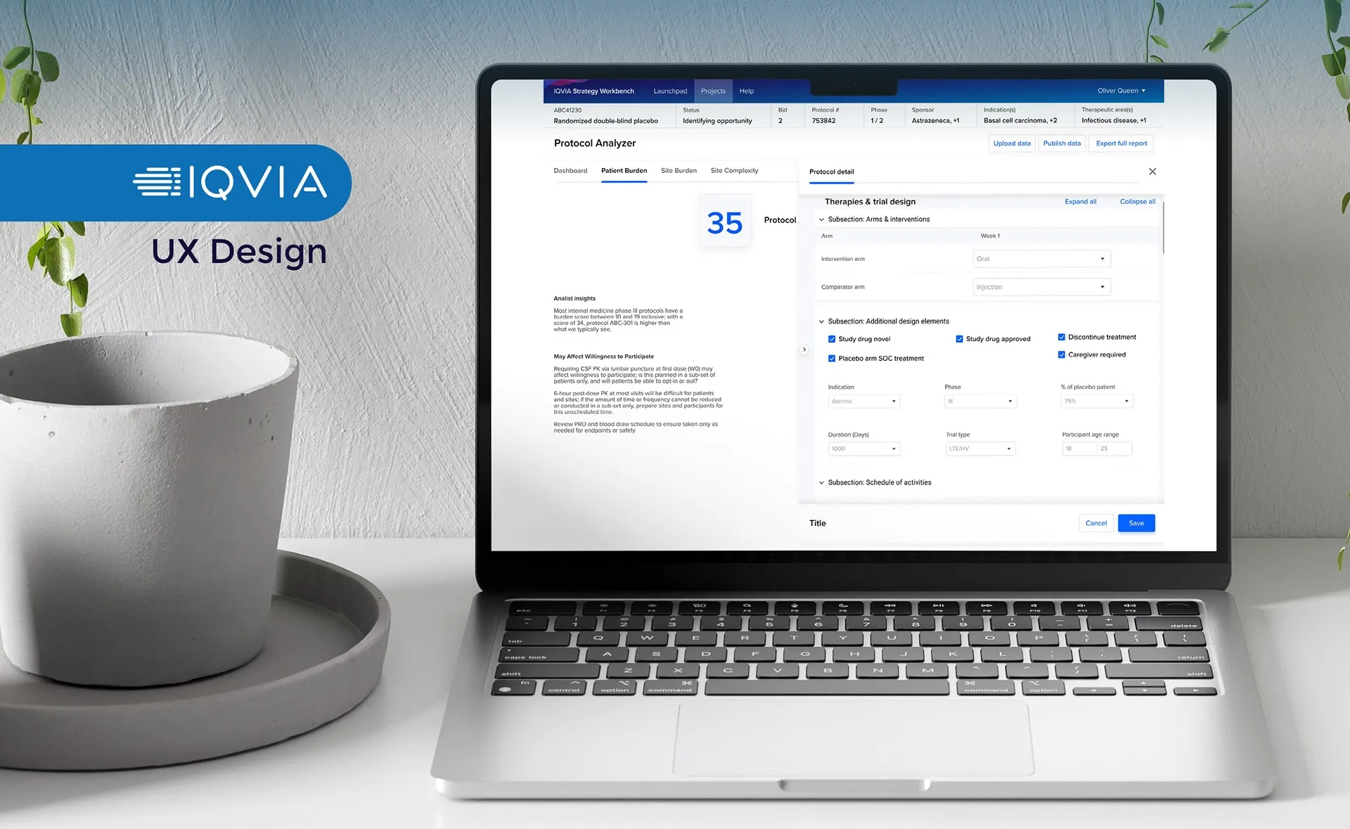 IQVIA enterprise healthcare product interface