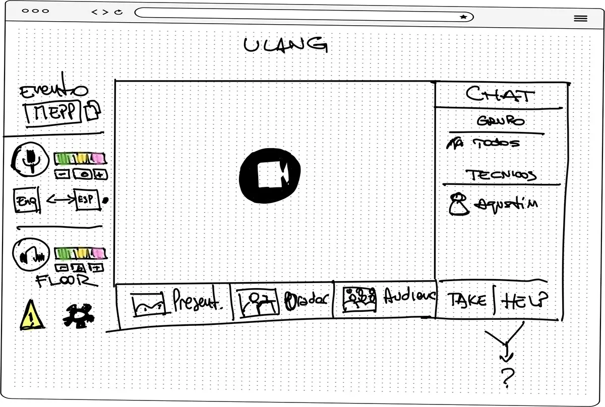 User flow diagram for interpreter joining a live session