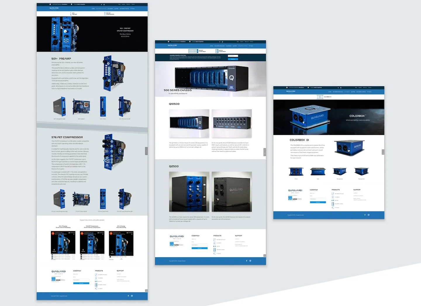 Quagliardi Audio hardware gallery visual reference